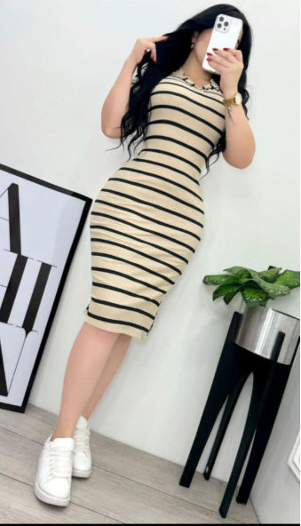 VESTIDO PARA DAMA EN RIB. K-80